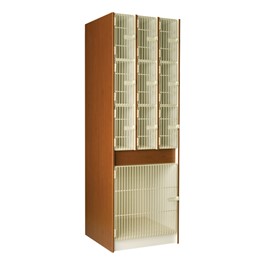 Multi-Sized Instrument Locker w/ Grille Doors - 10 Compartments (27\" D)
